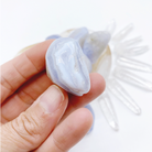 Blue Lace Agate Tumbled Stones - Baltic Mermaid