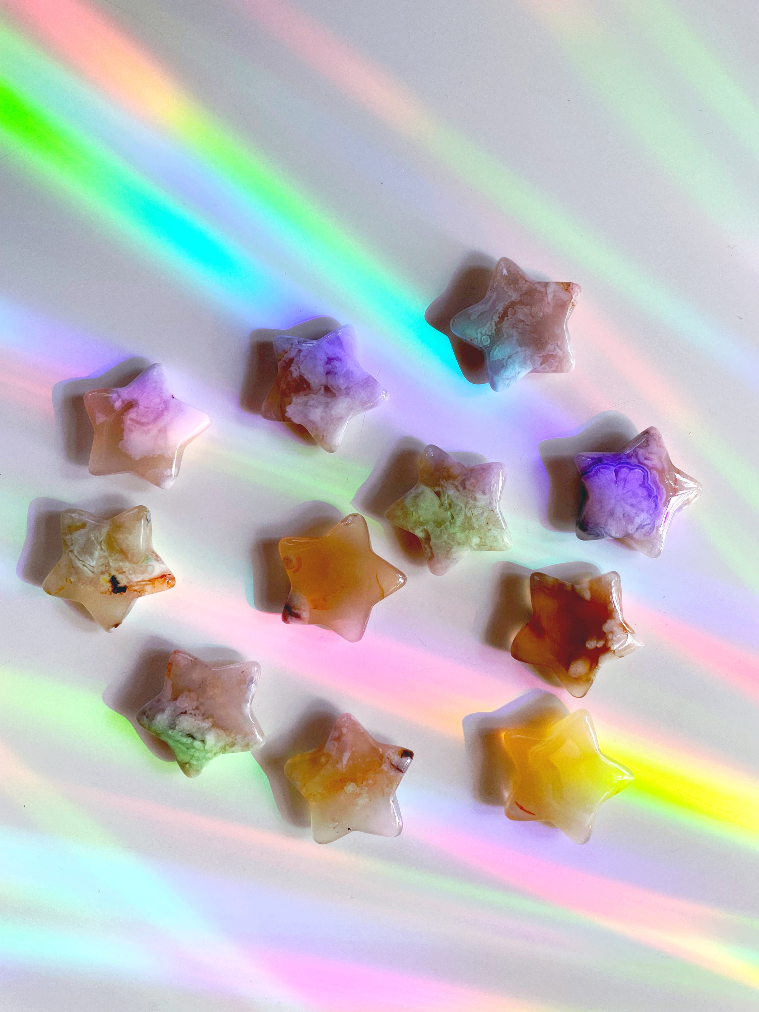 Flower Agate Stars - Baltic Mermaid