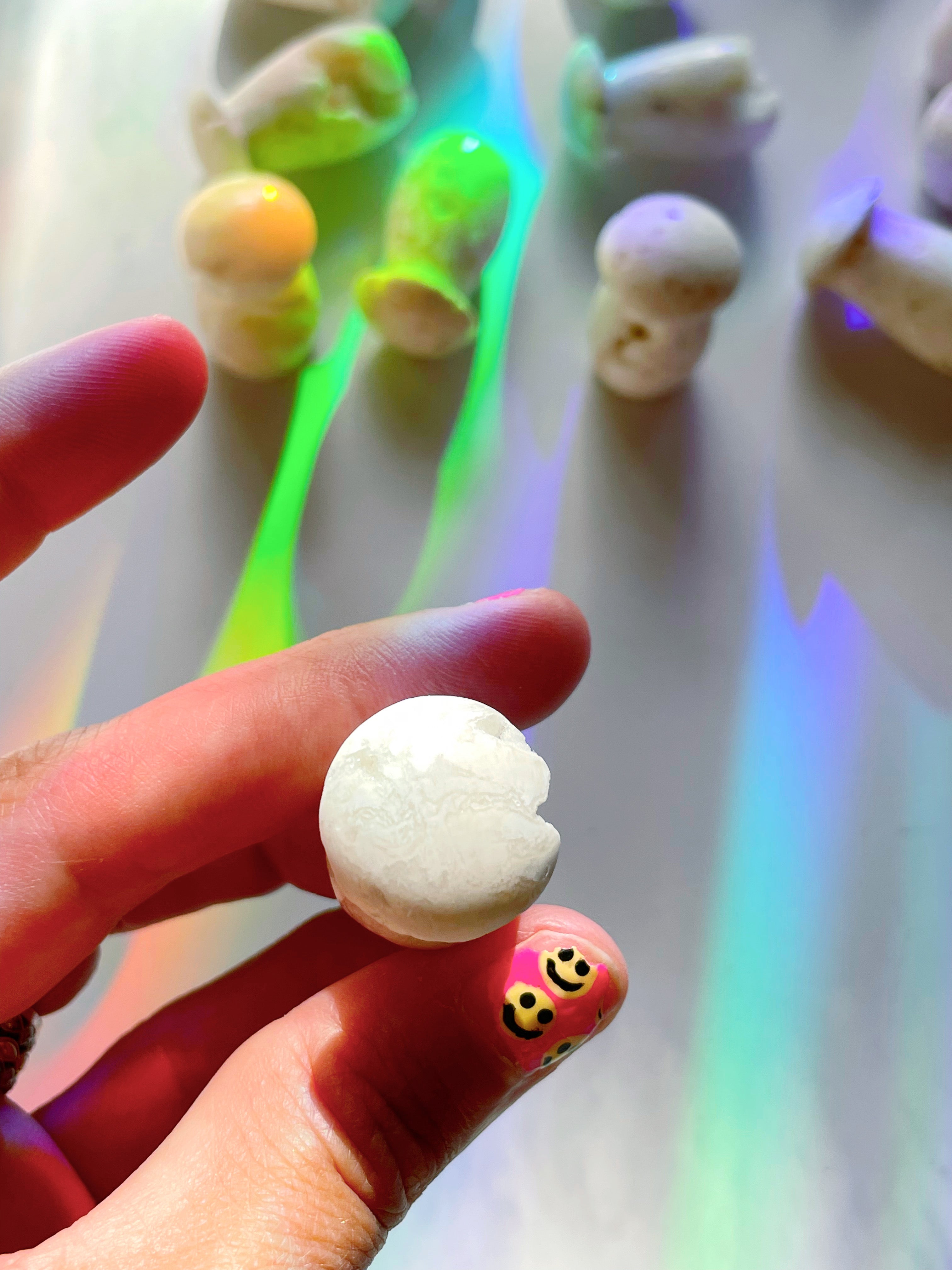 Snow Agate Mushroom - Baltic Mermaid