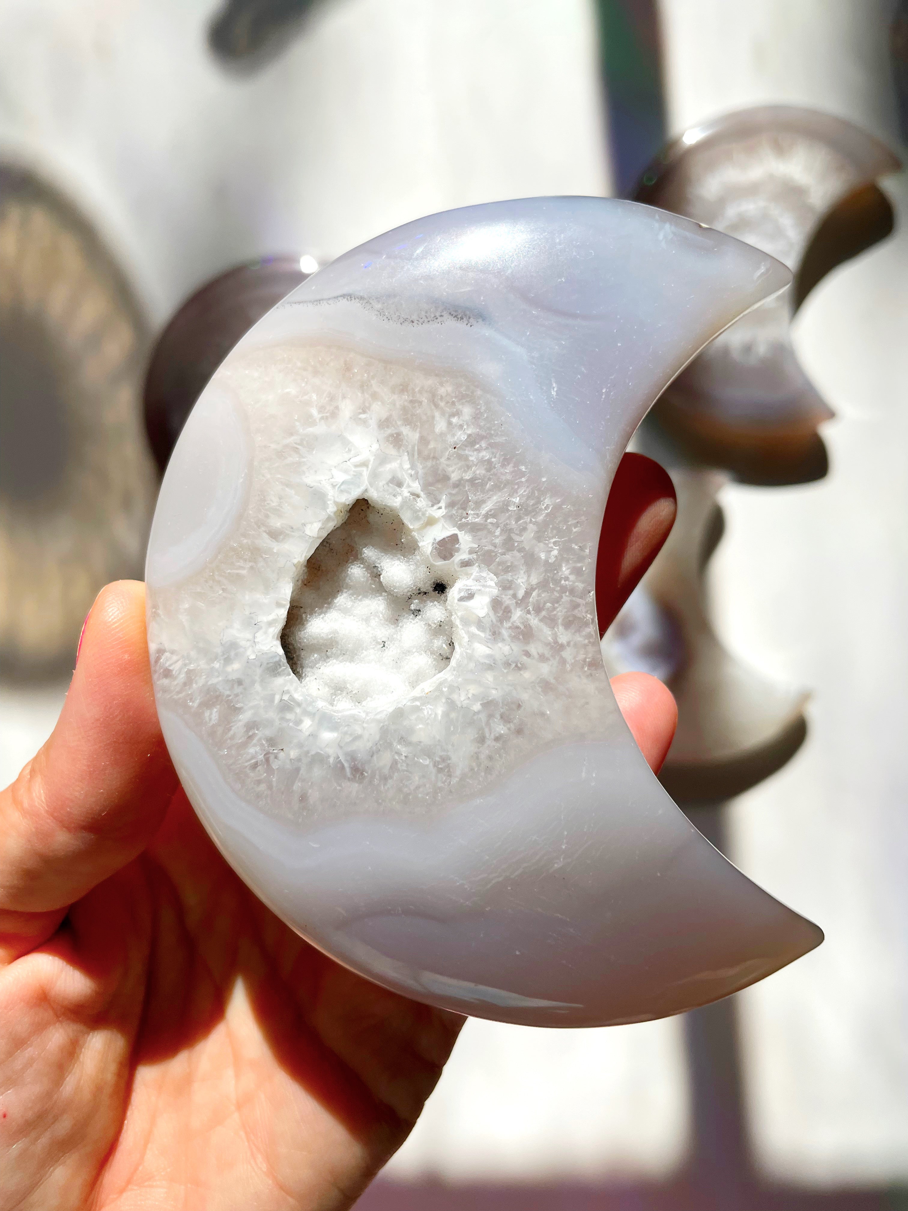 Druzy Agate Moon - Baltic Mermaid