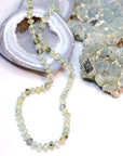 Prehnite with Epidote Candy Necklace
