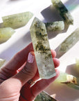 Prehnite with Epidote Lil Tower