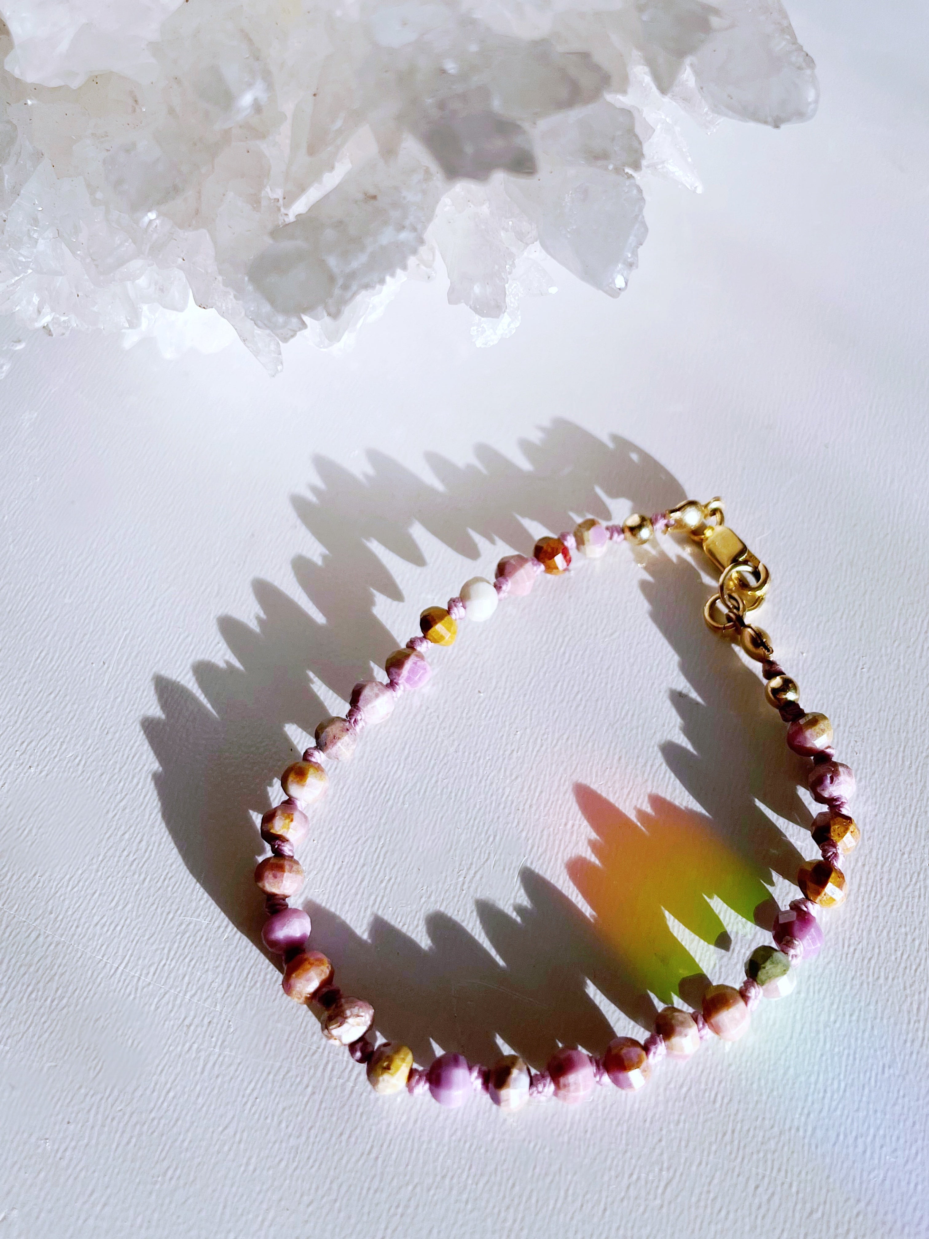 Phosphosiderite Candy Bracelet - Baltic Mermaid