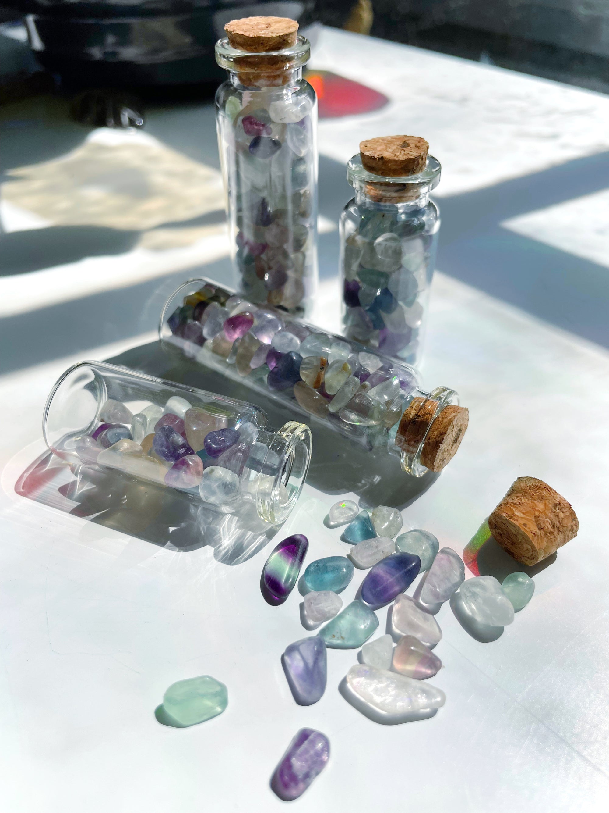 Fluorite Chip Bottles