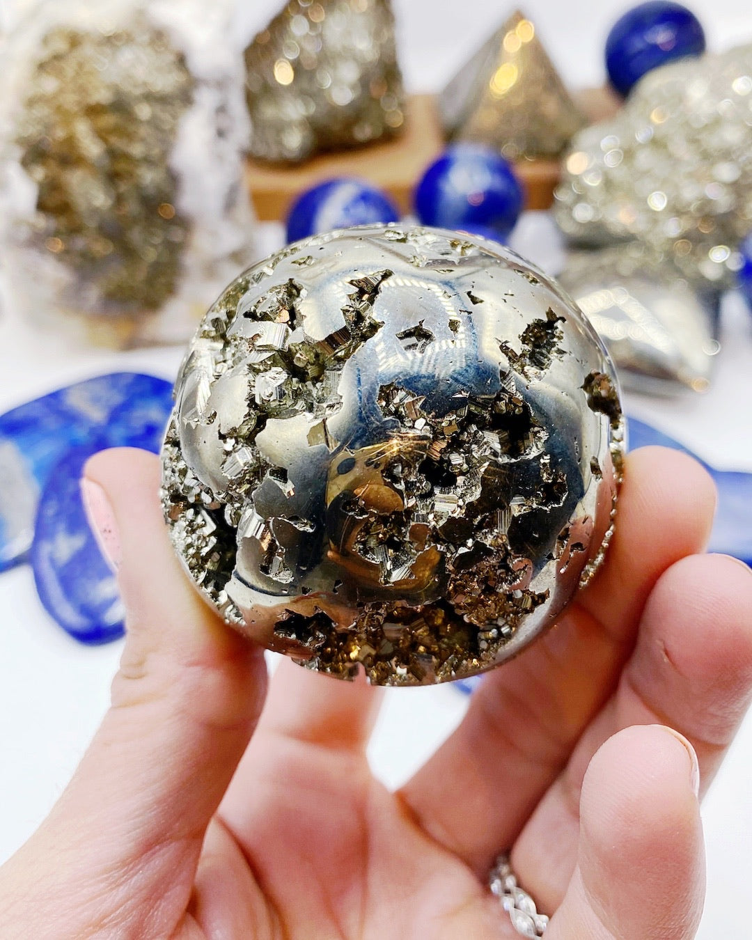 Pyrite Sphere - Baltic Mermaid