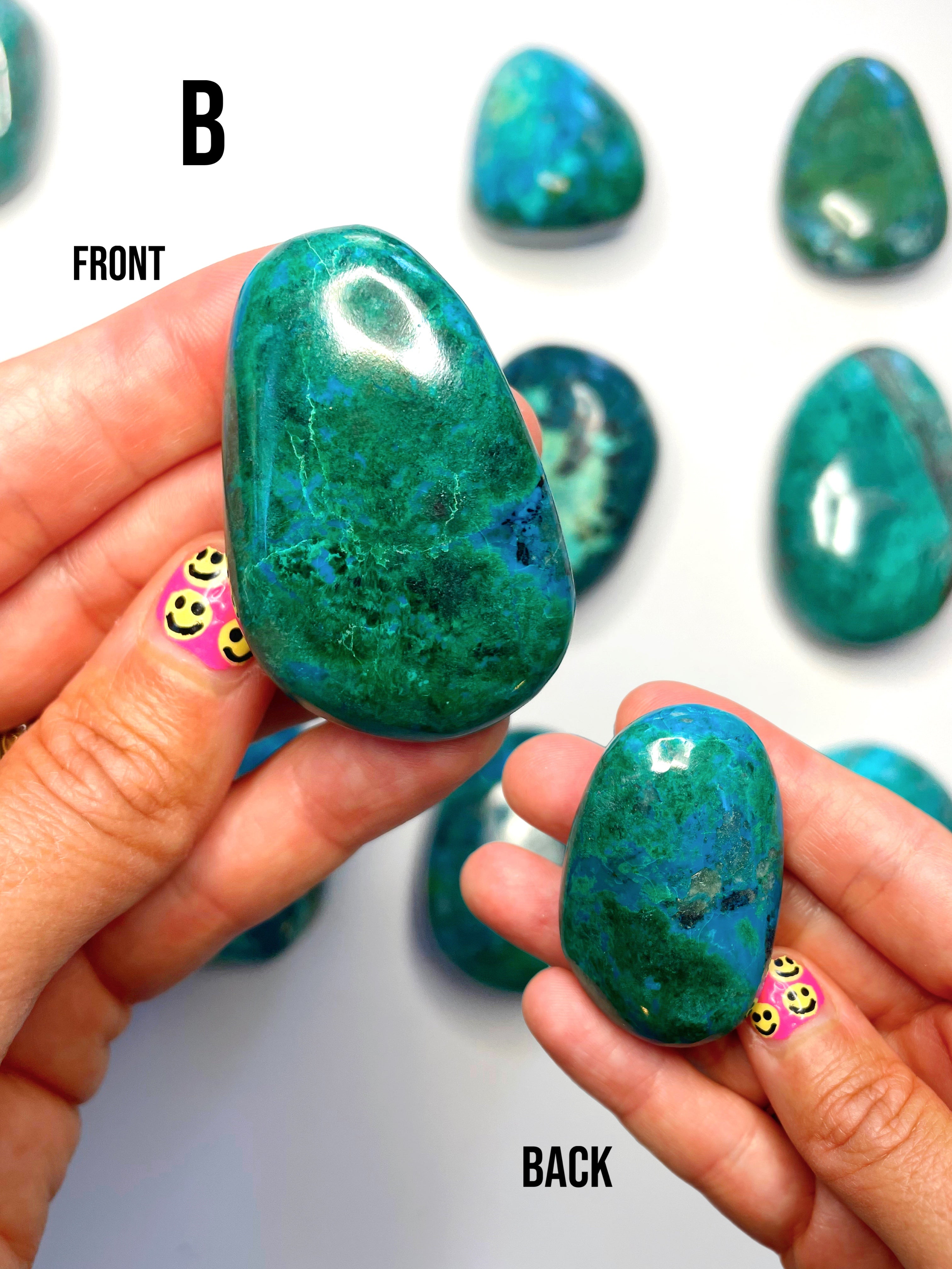 Chrysocolla Palm Stones/Large Tumbles - Baltic Mermaid