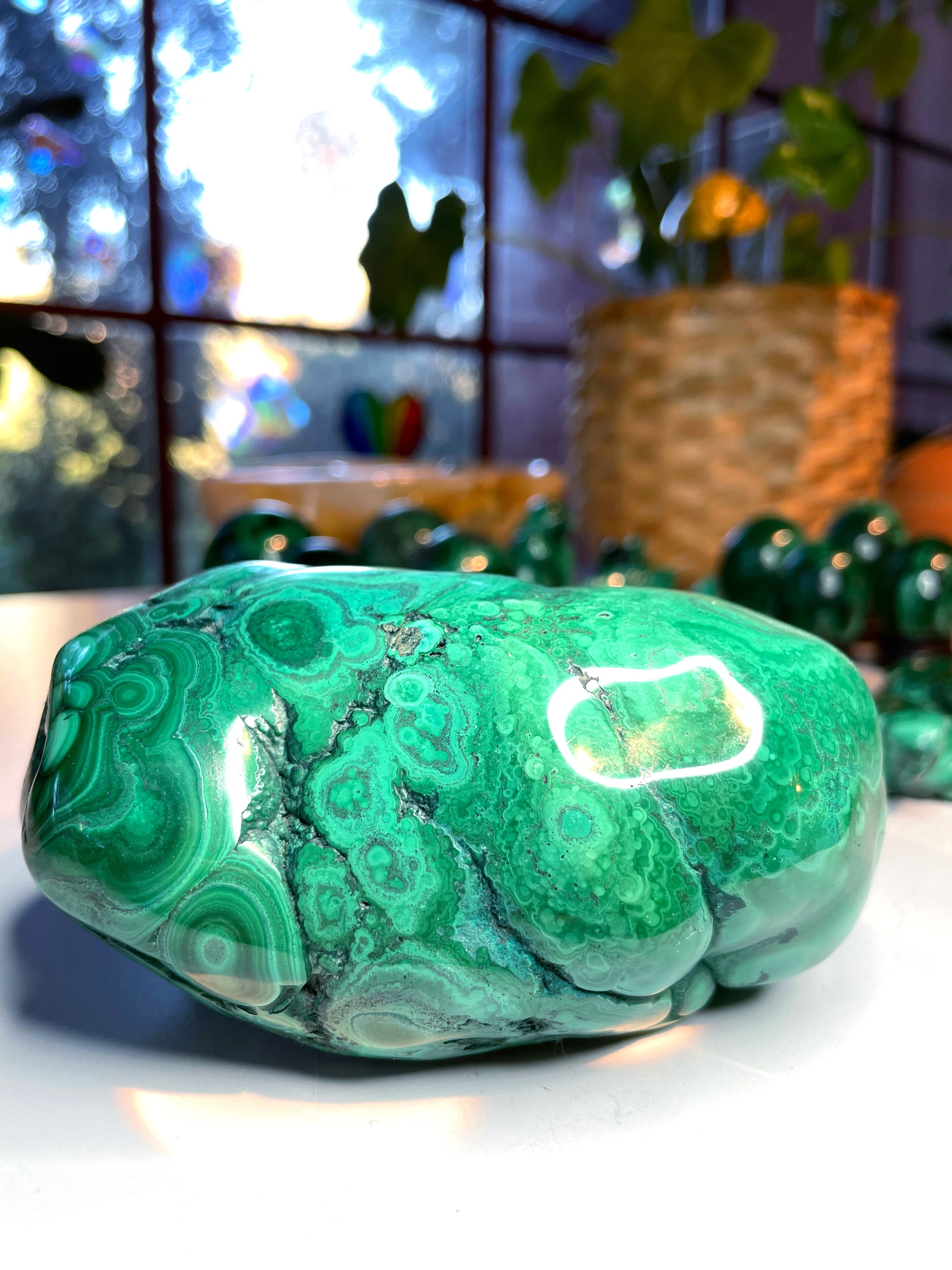 Large Polished Malachite