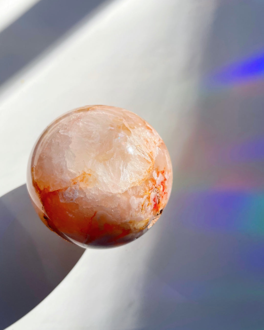 Flower Agate Sphere