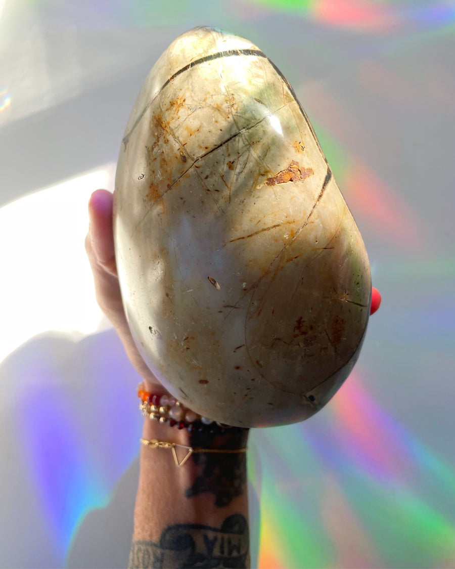 Septarian Geode Dragon Egg - Cutbase