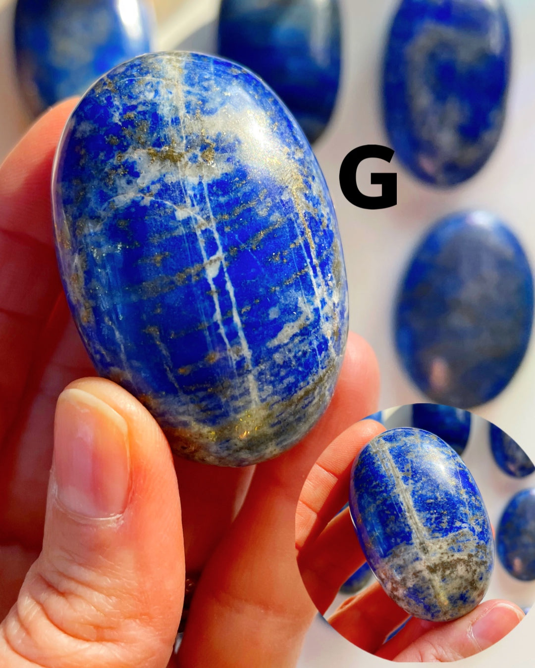 Lapis Lazuli Palm Stones