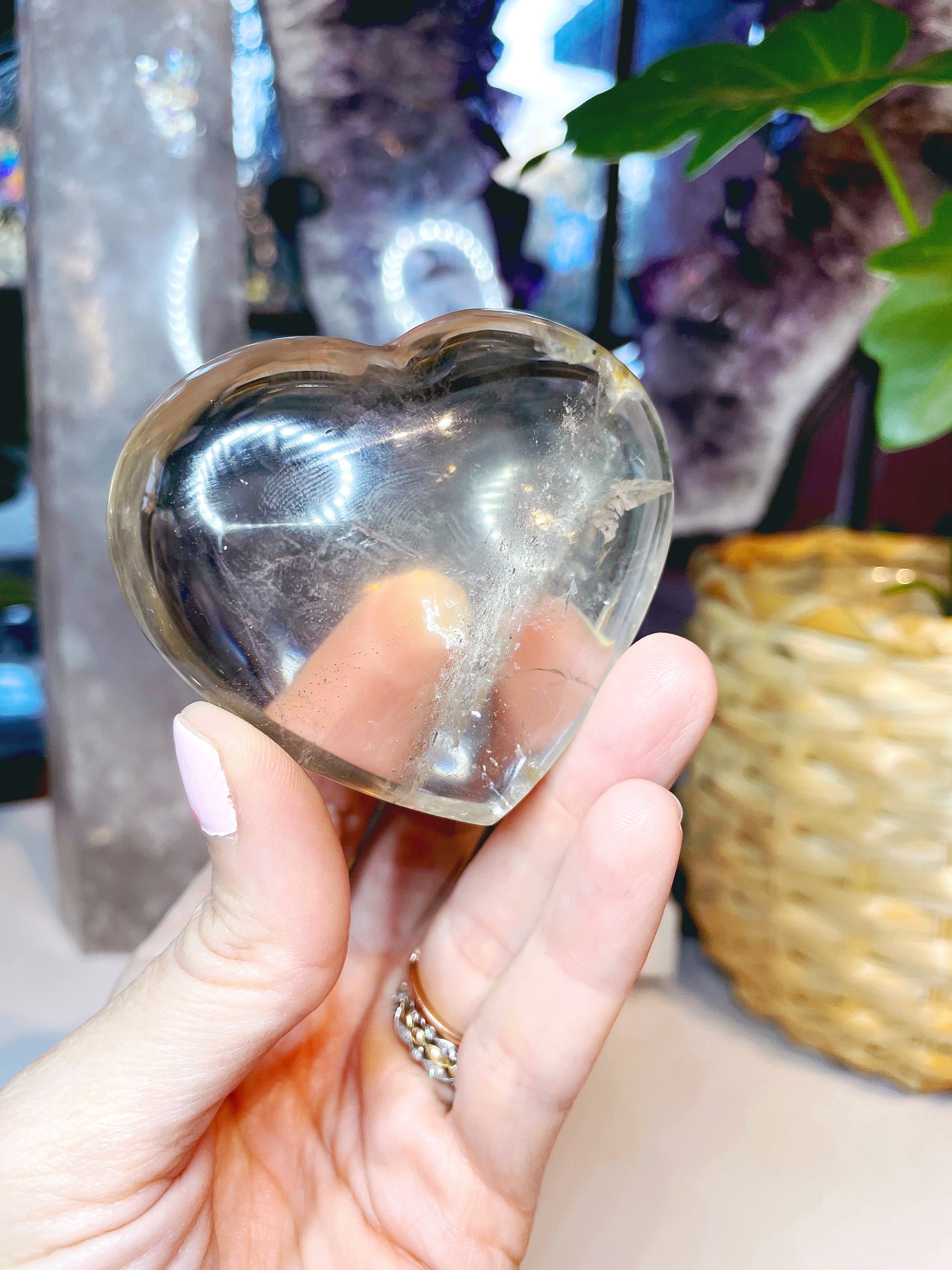 Smoky Quartz Heart