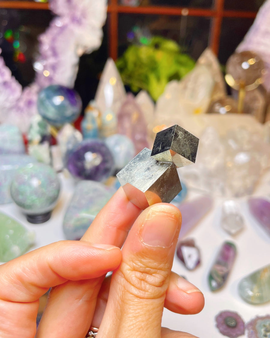 Natural Pyrite Cube Cluster - 23B