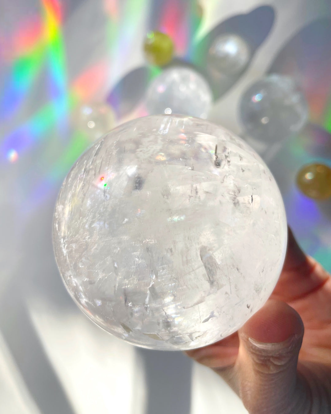 Optic Calcite Sphere AA - Baltic Mermaid