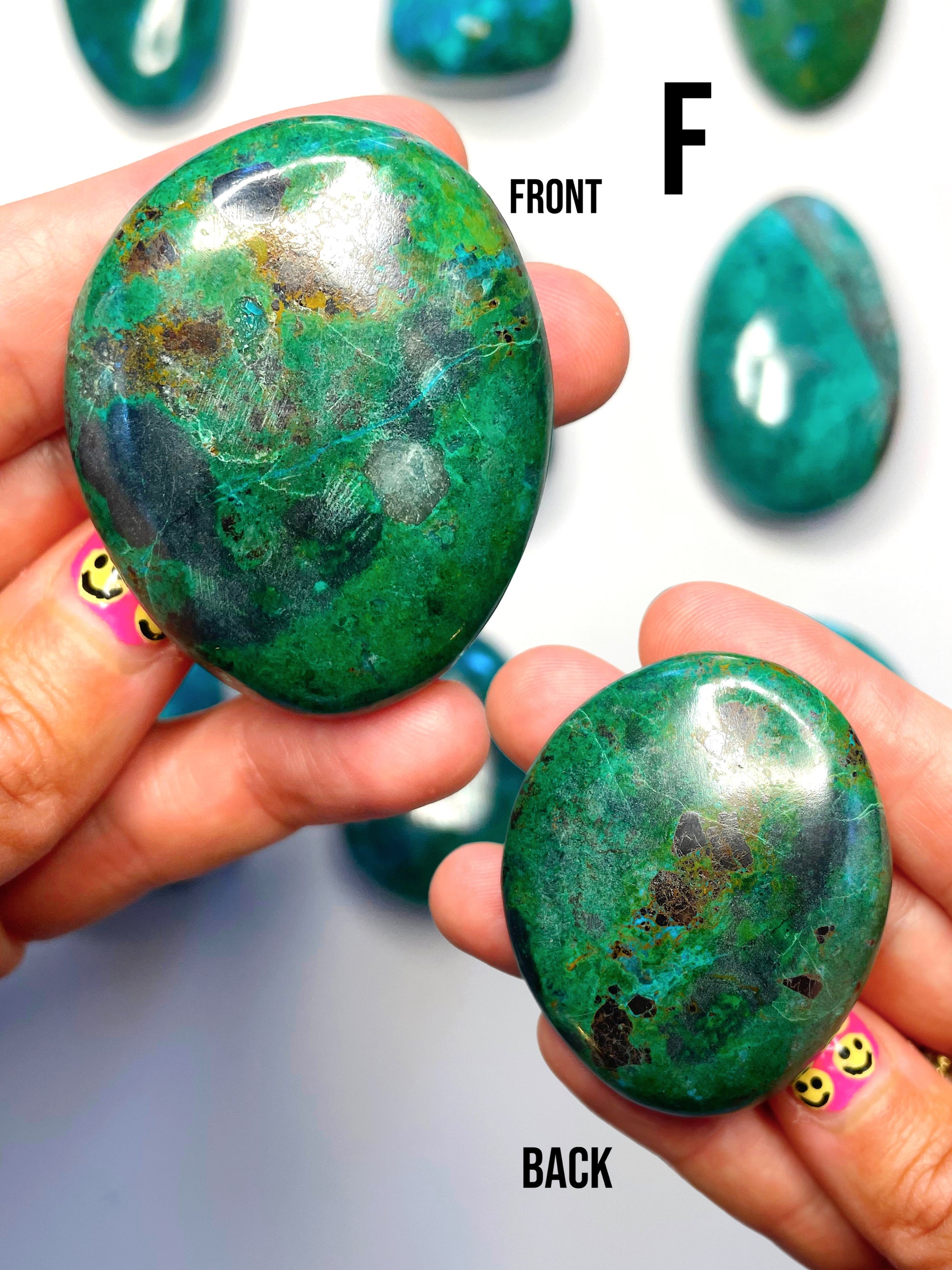 Chrysocolla Palm Stones/Large Tumbles