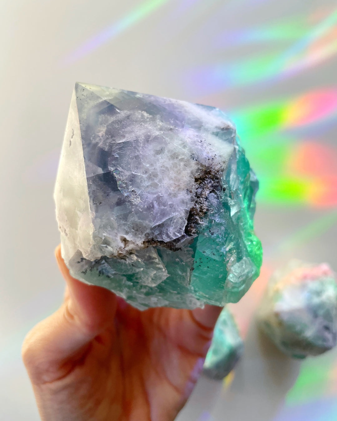 Fluorite Semi Polished Point