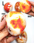 Carnelian Agate Palm Stones