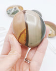 Polychrome Jasper Palm Stones