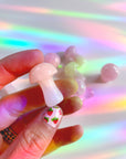 Rose Quartz Mushrooms