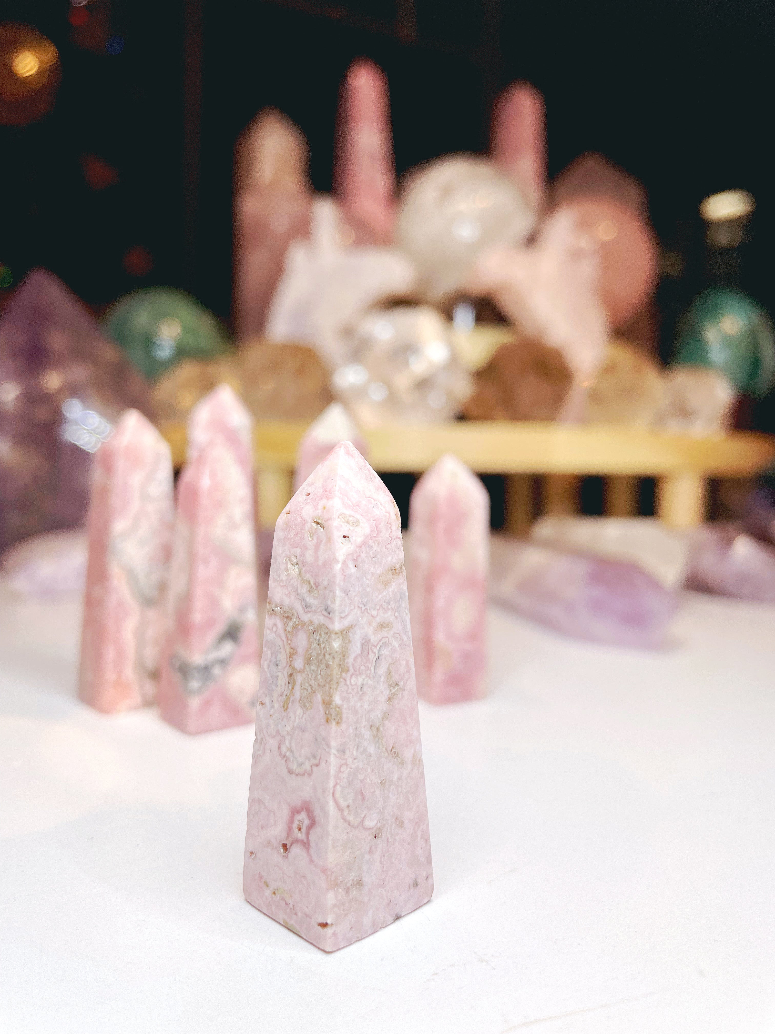Rhodochrosite Obelisk - Baltic Mermaid