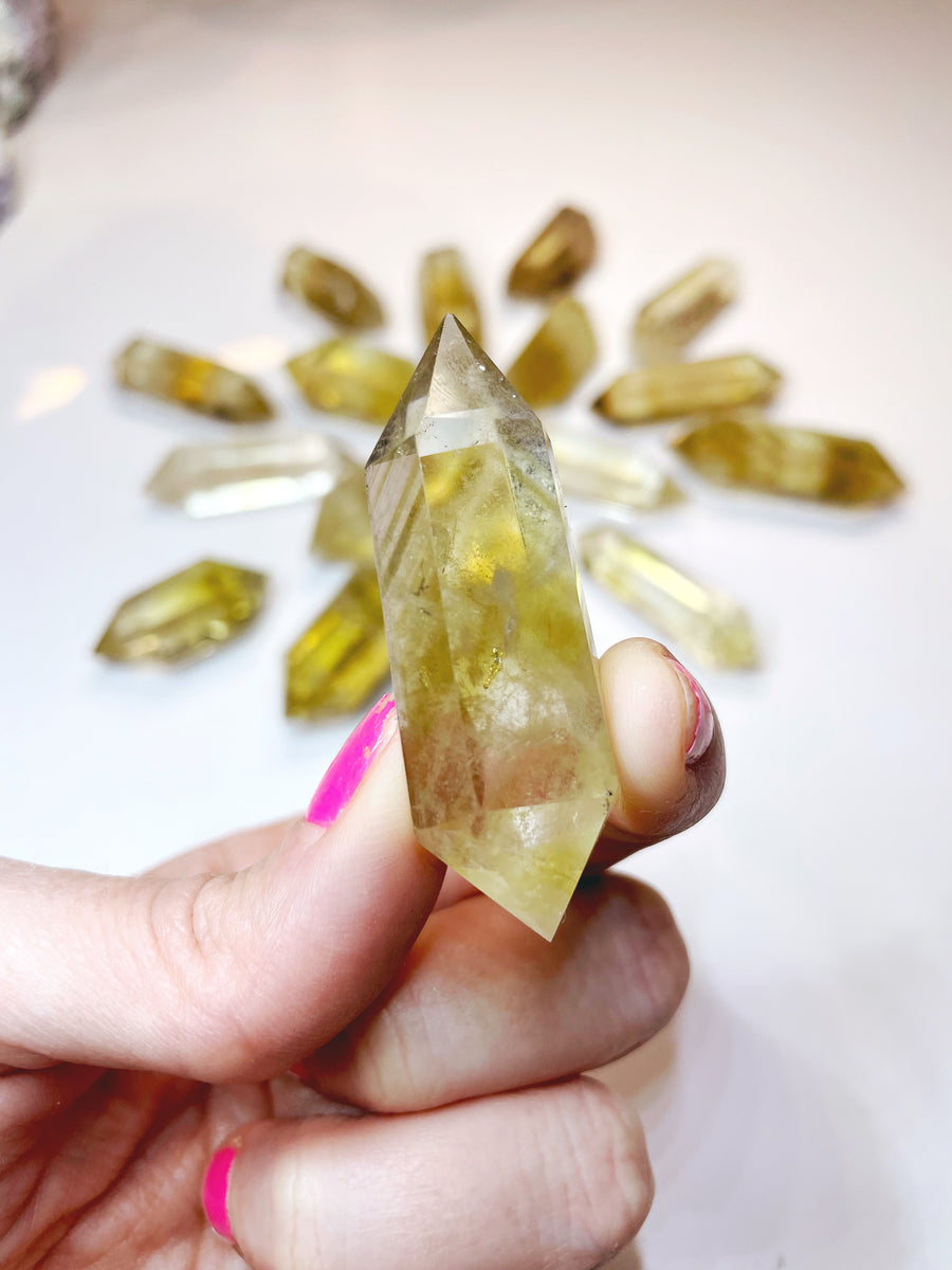 Double Terminated Citrine Point