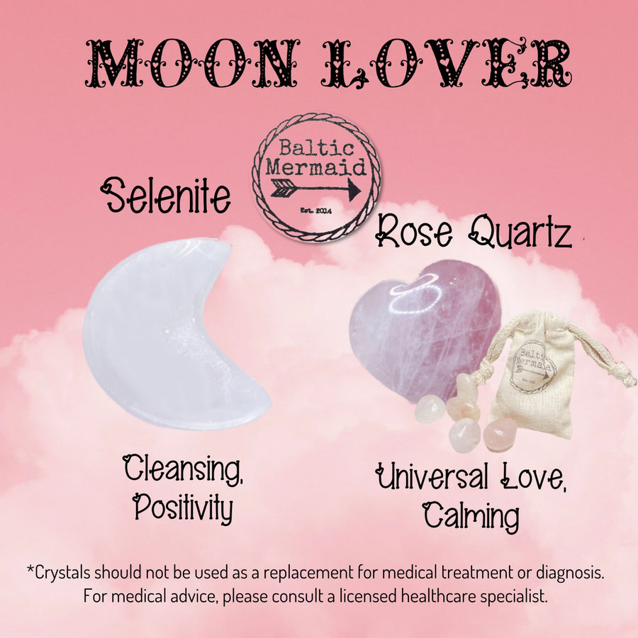 Moon Lover 🌙💖 Valentine Crystal Set