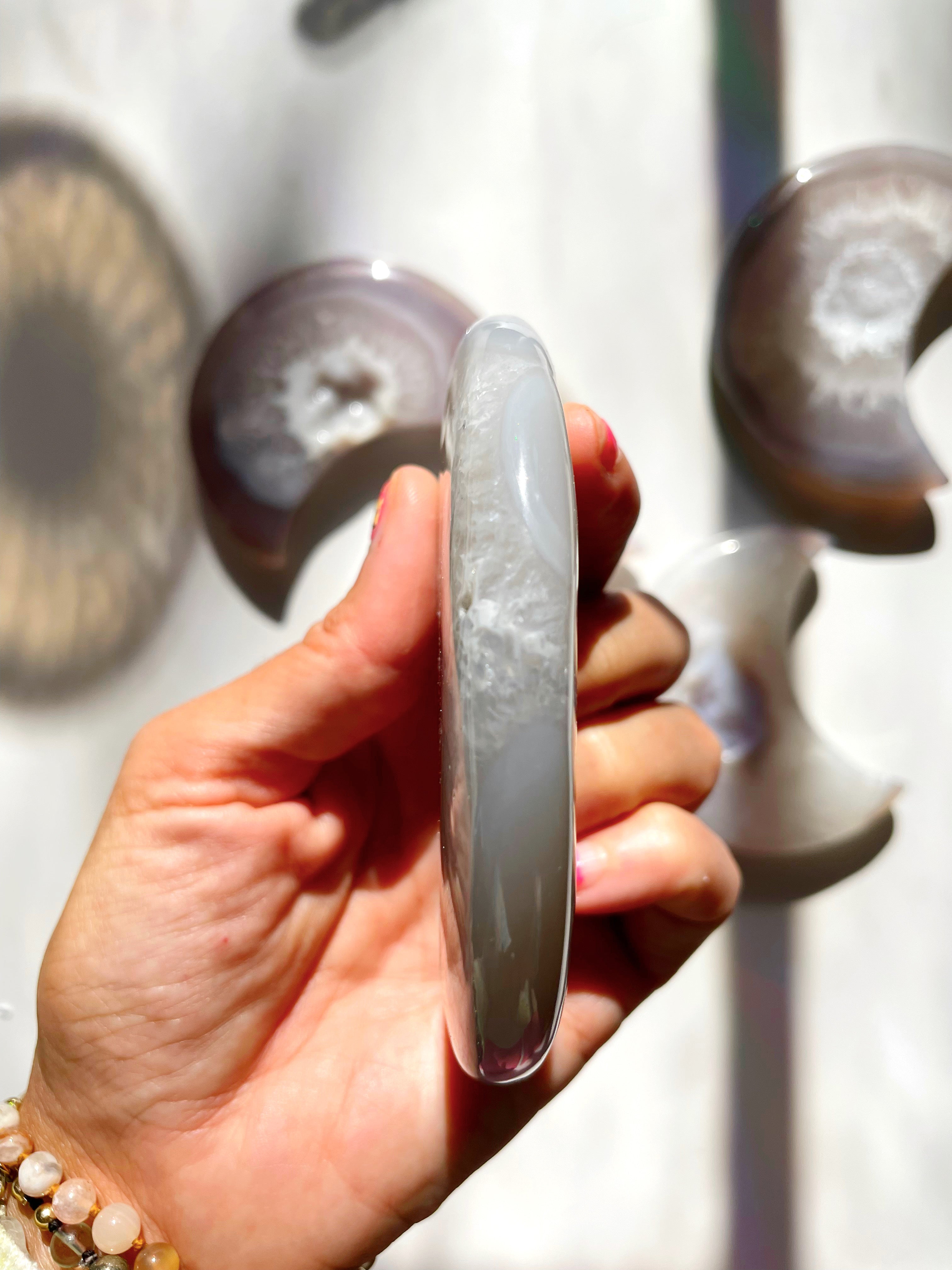 Druzy Agate Moon - Baltic Mermaid