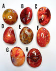 Carnelian Agate Palm Stones