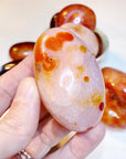 Carnelian Agate Palm Stones