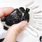 Black Tourmaline Tumbled Stones - Baltic Mermaid