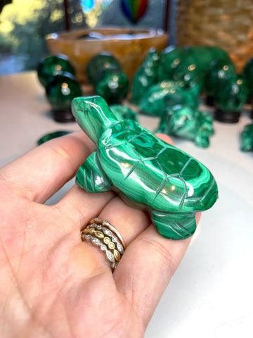 Malachite Carved Turtle