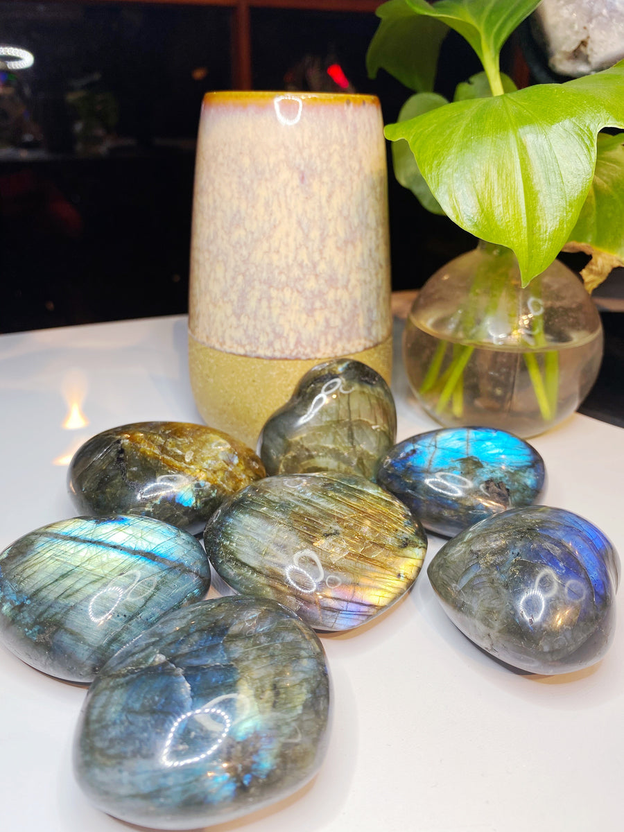 Labradorite Hearts