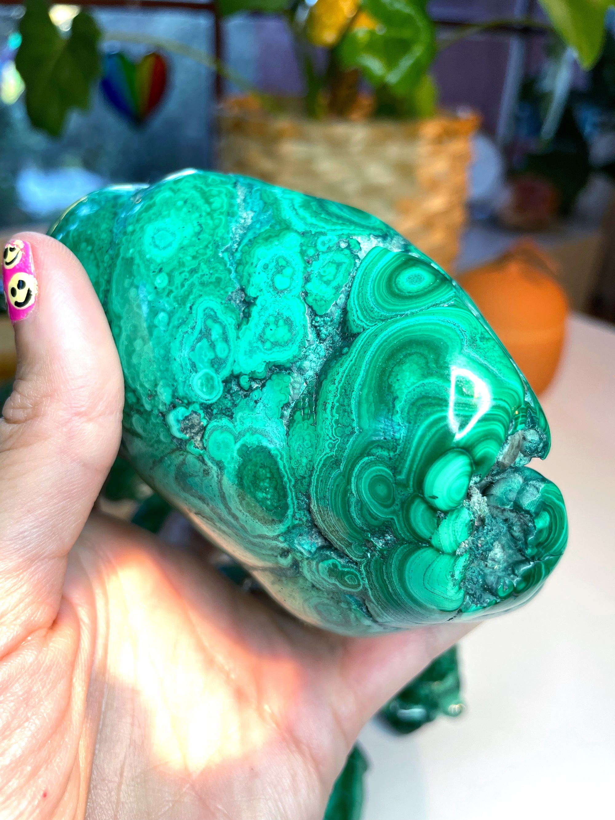 Large Polished Malachite