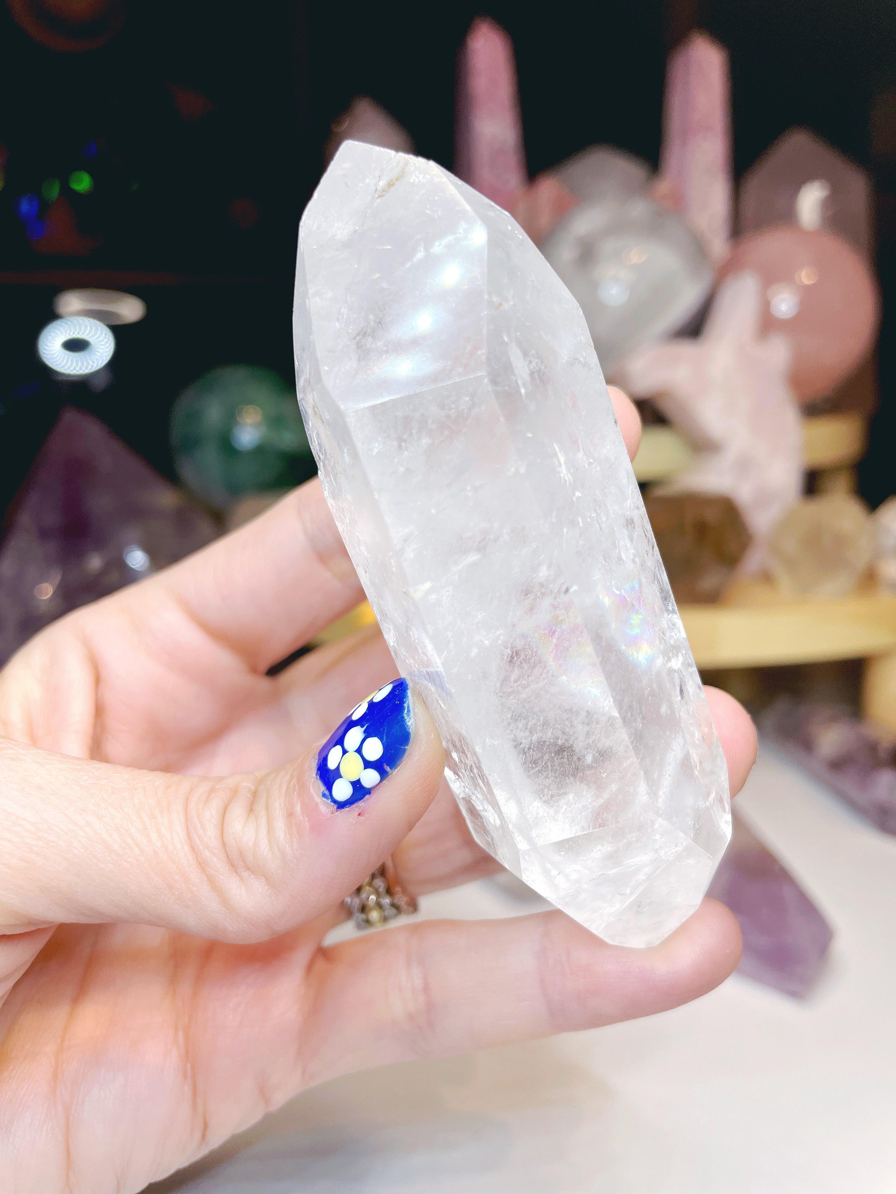 Double Terminated Clear Quartz Point - Baltic Mermaid