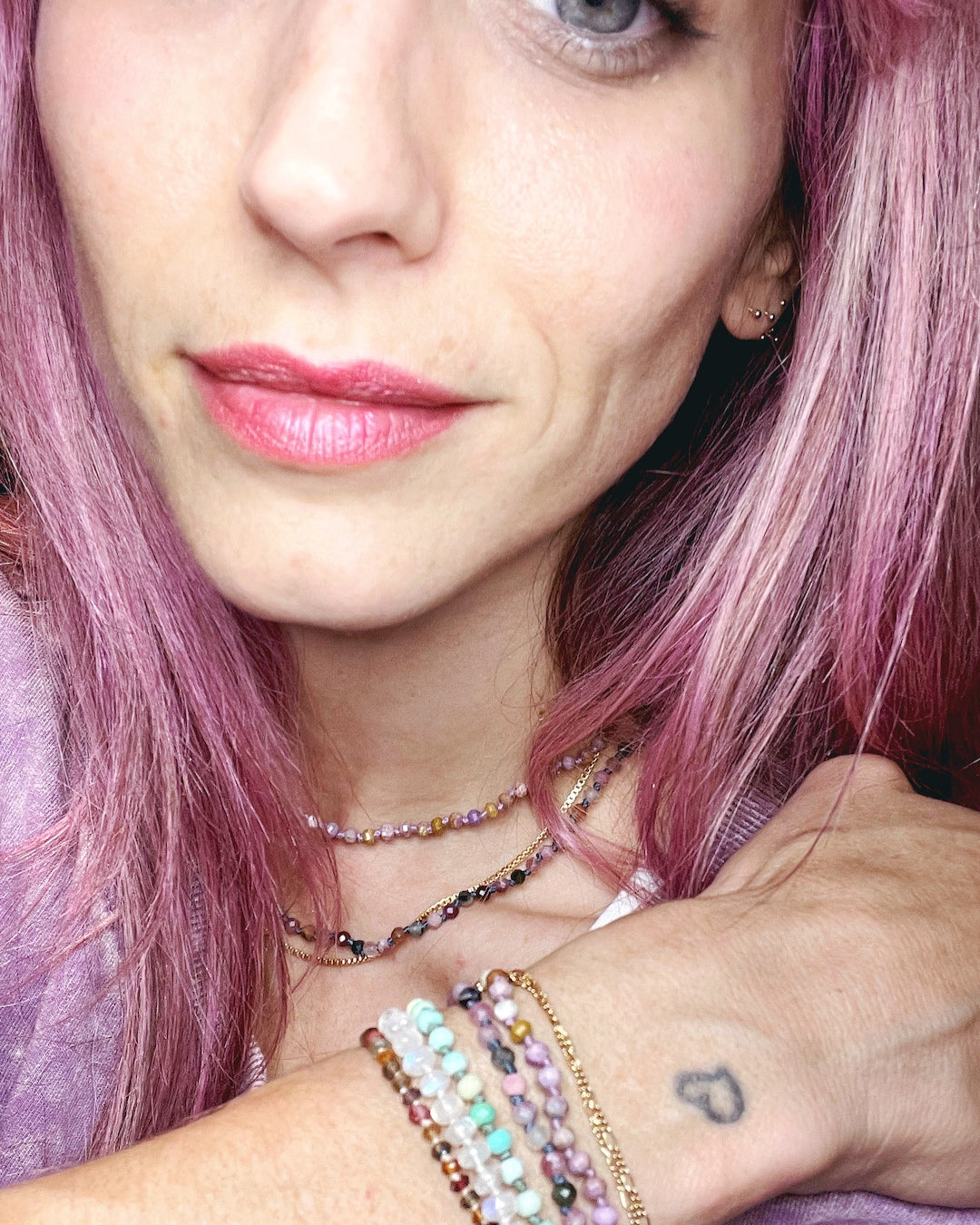 Phosphosiderite Candy Bracelet - Baltic Mermaid