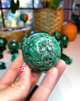 Malachite Carved Sphere