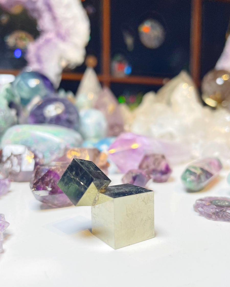 Natural Pyrite Cube Cluster - 23B
